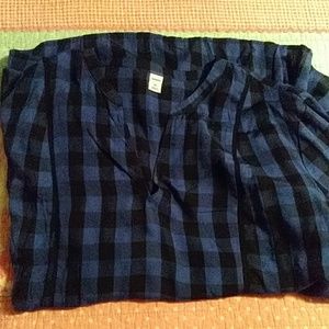 NEW Old Navy Plus Size Flannel Blouse/